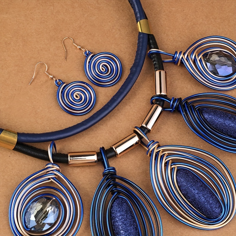 Boho Style Jewelry Set Exaggerated Party Accessories for Summer Vacation
